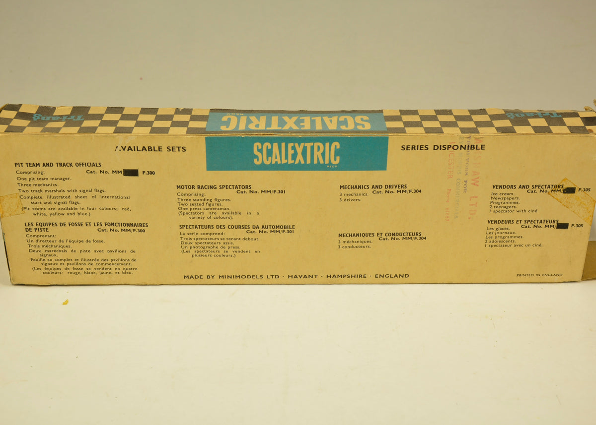 Scalextric Vintage Pit Team/Track officials Figures F300