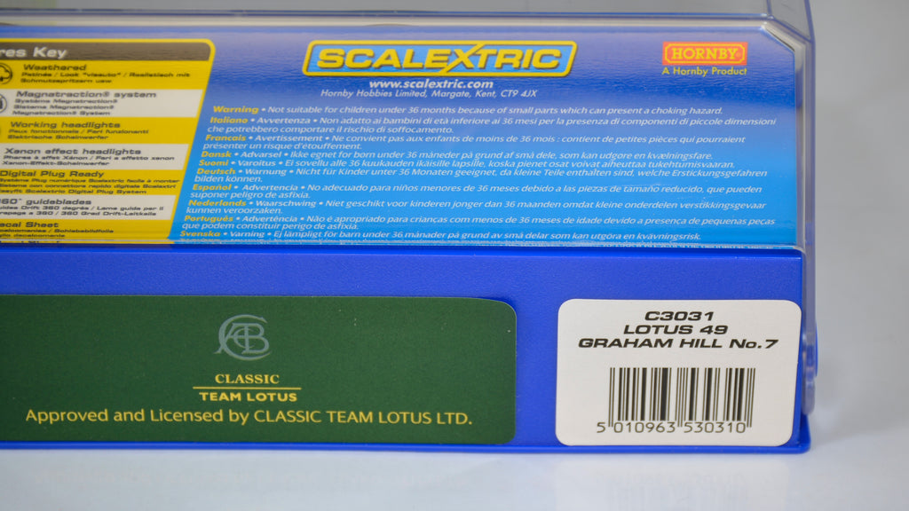 Scalextric Lotus 49 Hill #7 C3031