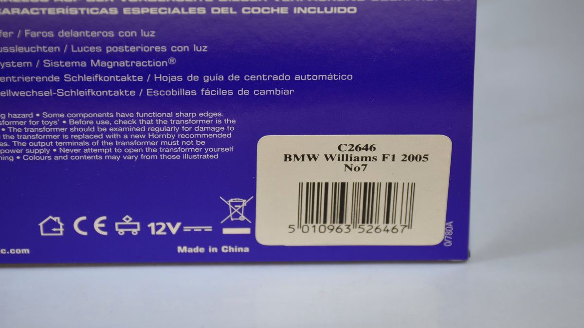 Scalextric Williams BMW 2005 #7 C2646