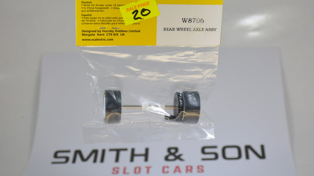 Scalextrics V8 Supercar rear axle W8706