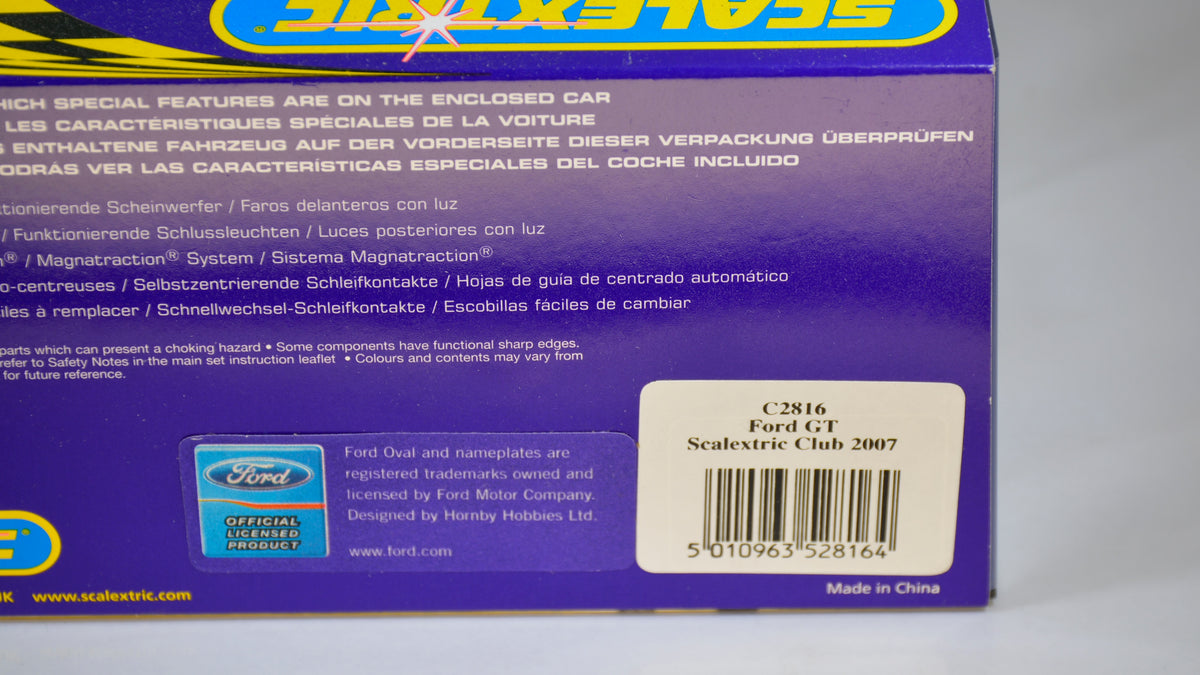 Scalextric Ford GT Club Car 2007 C2816