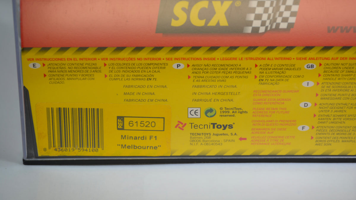 SCX Minardi F1 Melbourne 61520