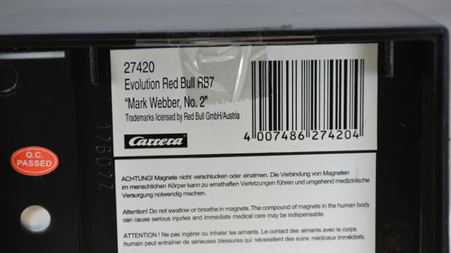 Carrera RB& F1 Webber 27420