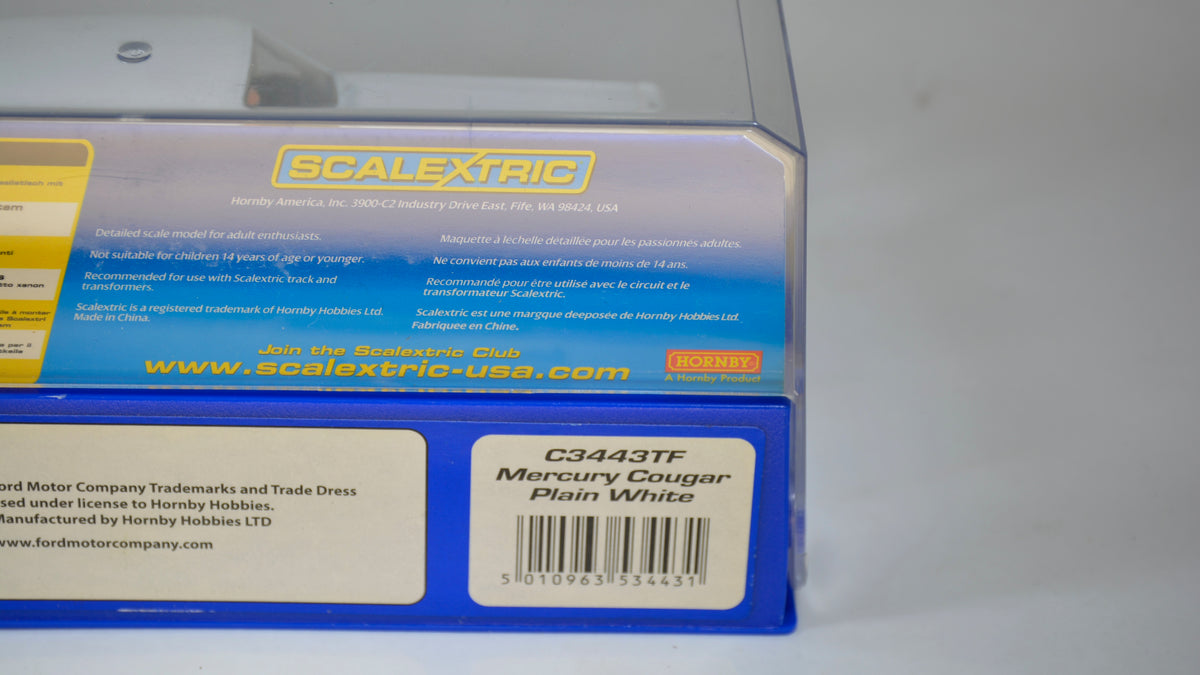 Scalextric Mercury Cougar White C3443 (USA)